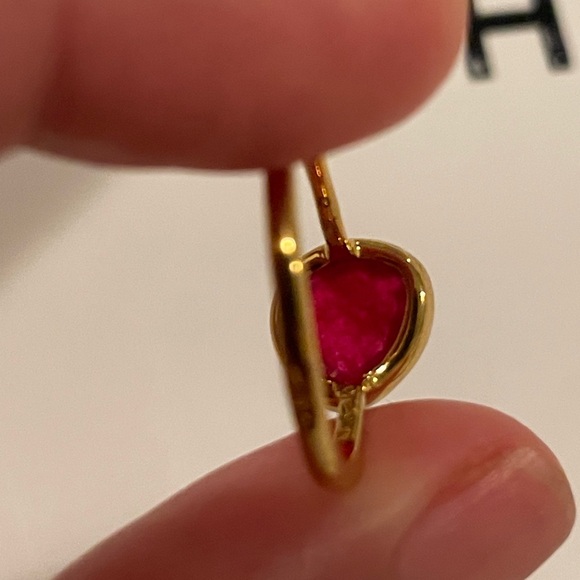 Monica Vinader 18k Gold Vermeil Sterling Silver Pink Stone - Picture 10 of 12